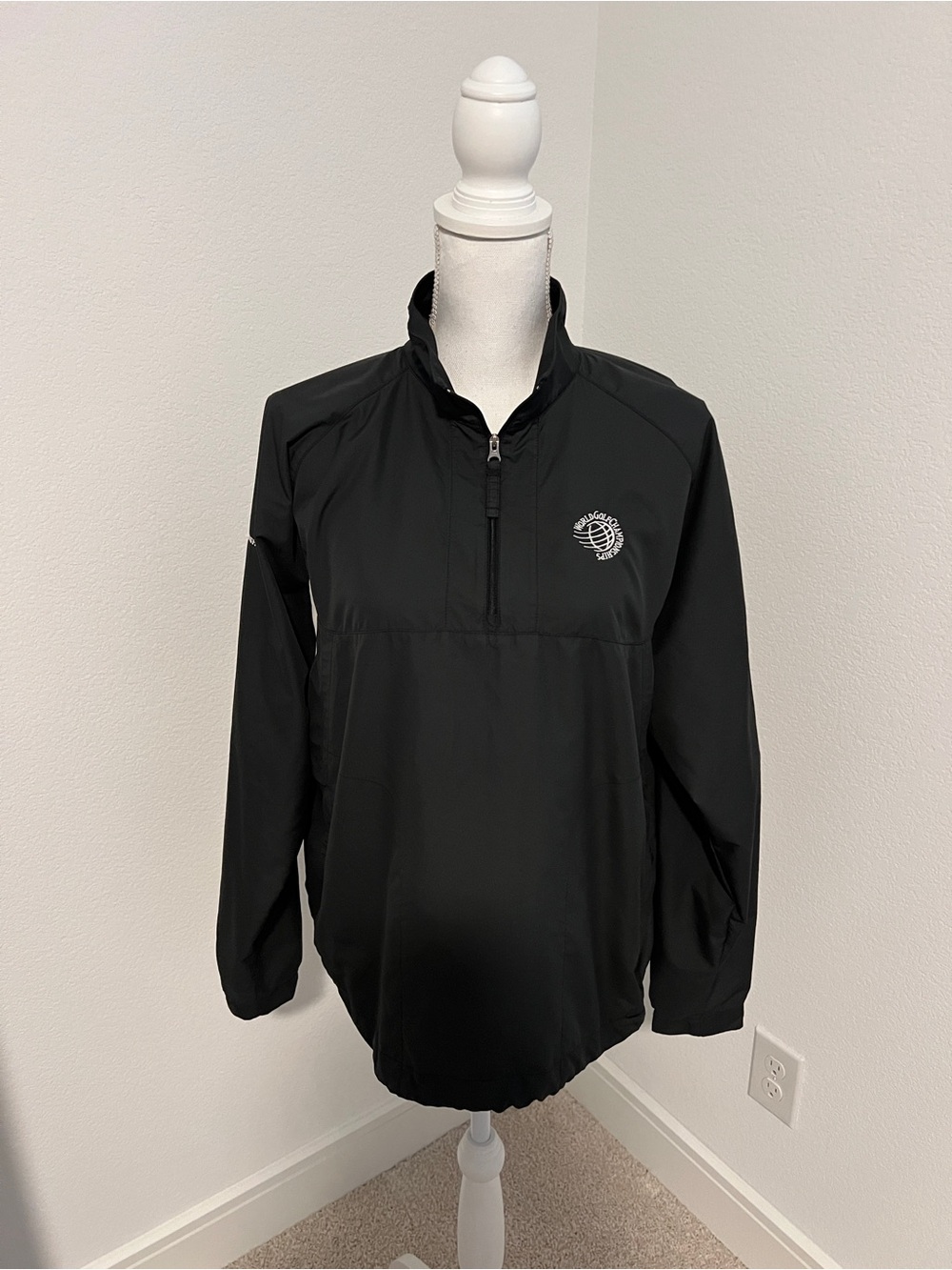 GUC Women's Vintage Nike Golf Gray Lightweight Half-Zip Jacket - XL